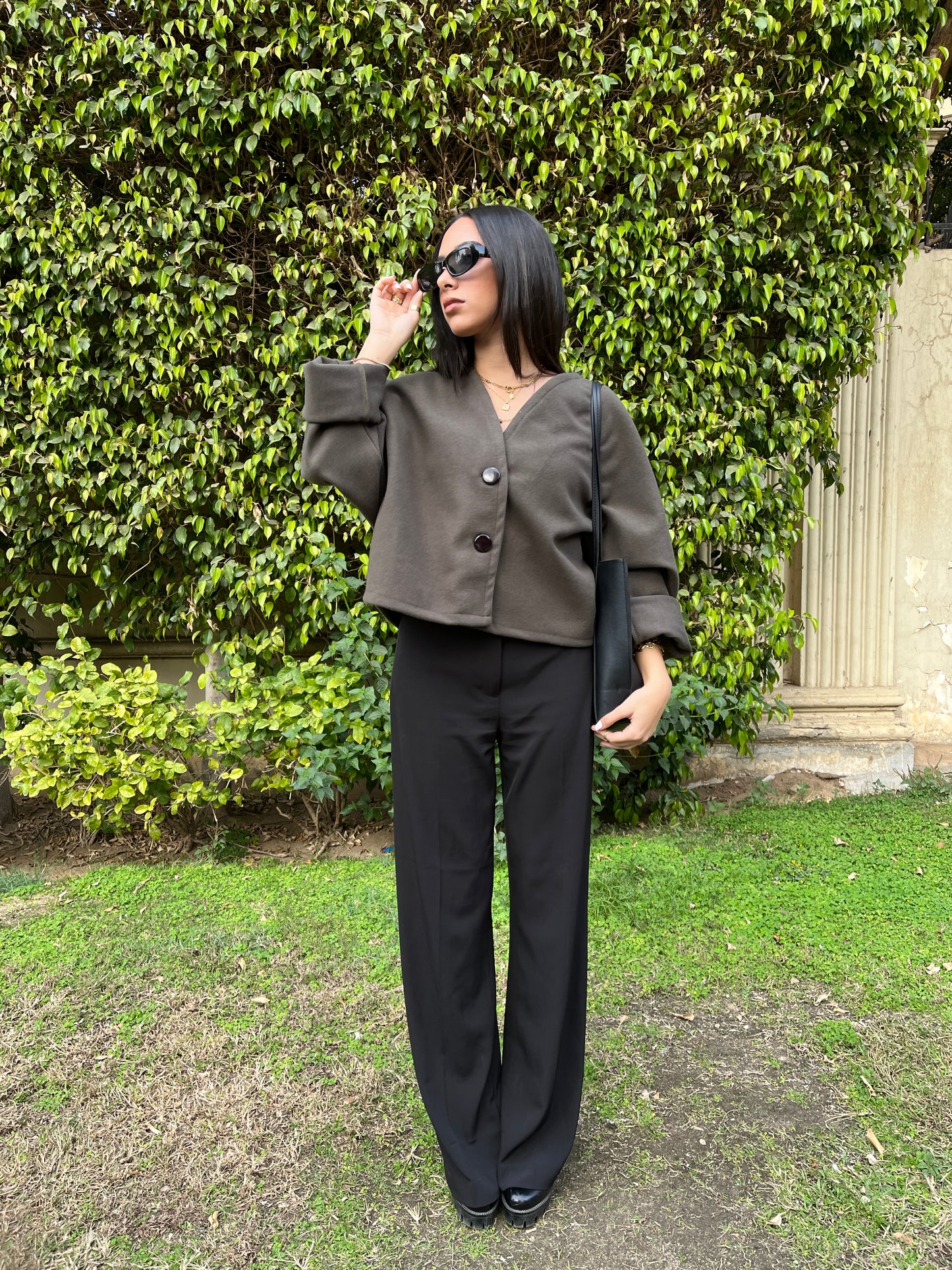 Warm Woolie Cardigan - Olive