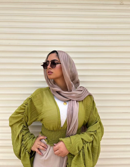 Mia's Olive Breeze Blouse